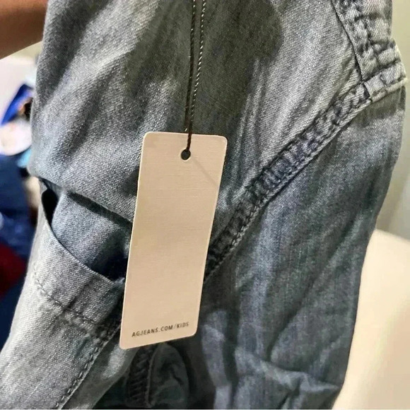 Ag denim chambray button front Longsleeve blouse - Picture 2 of 5